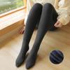 Damen Unifarbene Fleece-Strumpfhosen Leggings mit hohem Bund