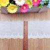 3Meters/lot 11cm Wide Beige Cotton Fabric Embroidered Stars/moon Lace Handmade DIY Clothing Fabric Lace Accessories