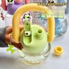 With Straw Kids Water Sippy Cup Plastic Transparent Bottle Water Mug Portable Drink Bottle  School
