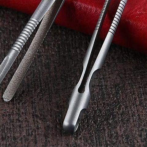 Mini Titanium Tweezers Small TC4 Titanium Alloy Clip Portable Tweezers Nipper EDC Outdoor Tool Outdoor Pocket Maintenance Tool