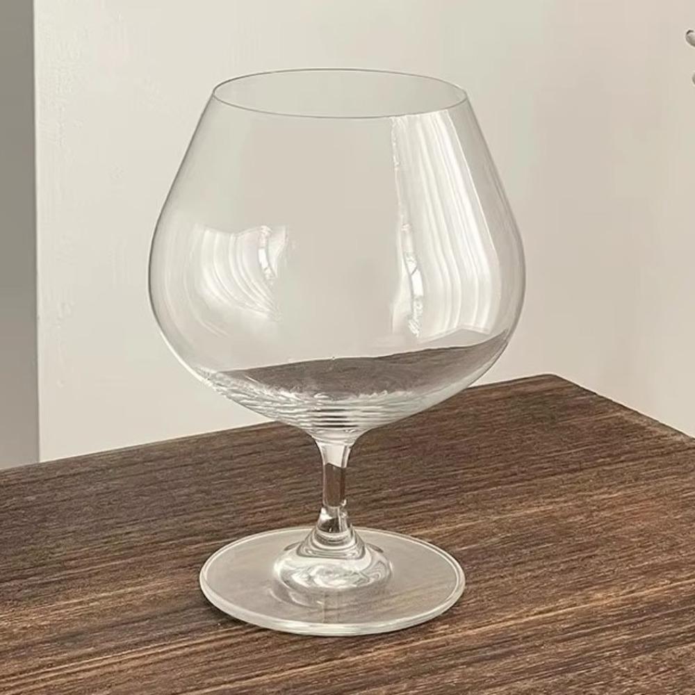 Frosted High Footed Glass French Style Ice Cream Cup Elegant Red Wine Glass  Wedding