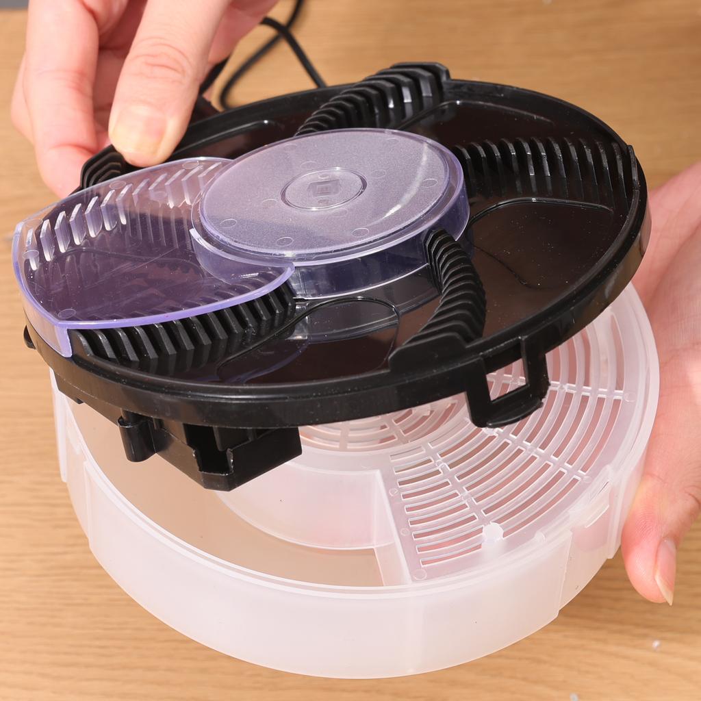 Electric Automatic Fly Catcher Plug-in Insect Trap Quiet Physical Pest Control Flytrap For Home Kitchen Indoor Pest Reject