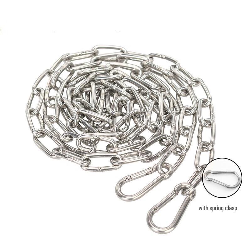 304 Stainless Steel Safety Chain with Spring Buckle