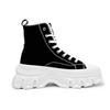 Herren High-Top Fleecegefütterte Winter Canvas Sneaker mit dicker Sohle