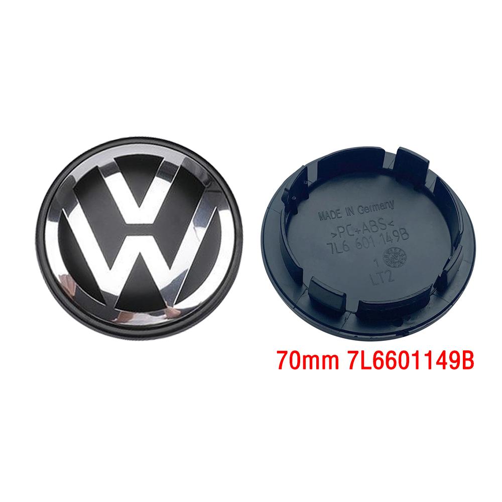 2026 New VW Volkswagen Car Wheel Center Hub Caps Cover 3D 4pcs 55mm 56mm 65mm 70mm for 4 5 6 7 Passat B5 B6 B7 Polo Touran CC accessories