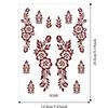 9pcs Water Transfer Decals Henna Tattoo Stickers Fake Body Art Sticker  Women/Lady/Girl