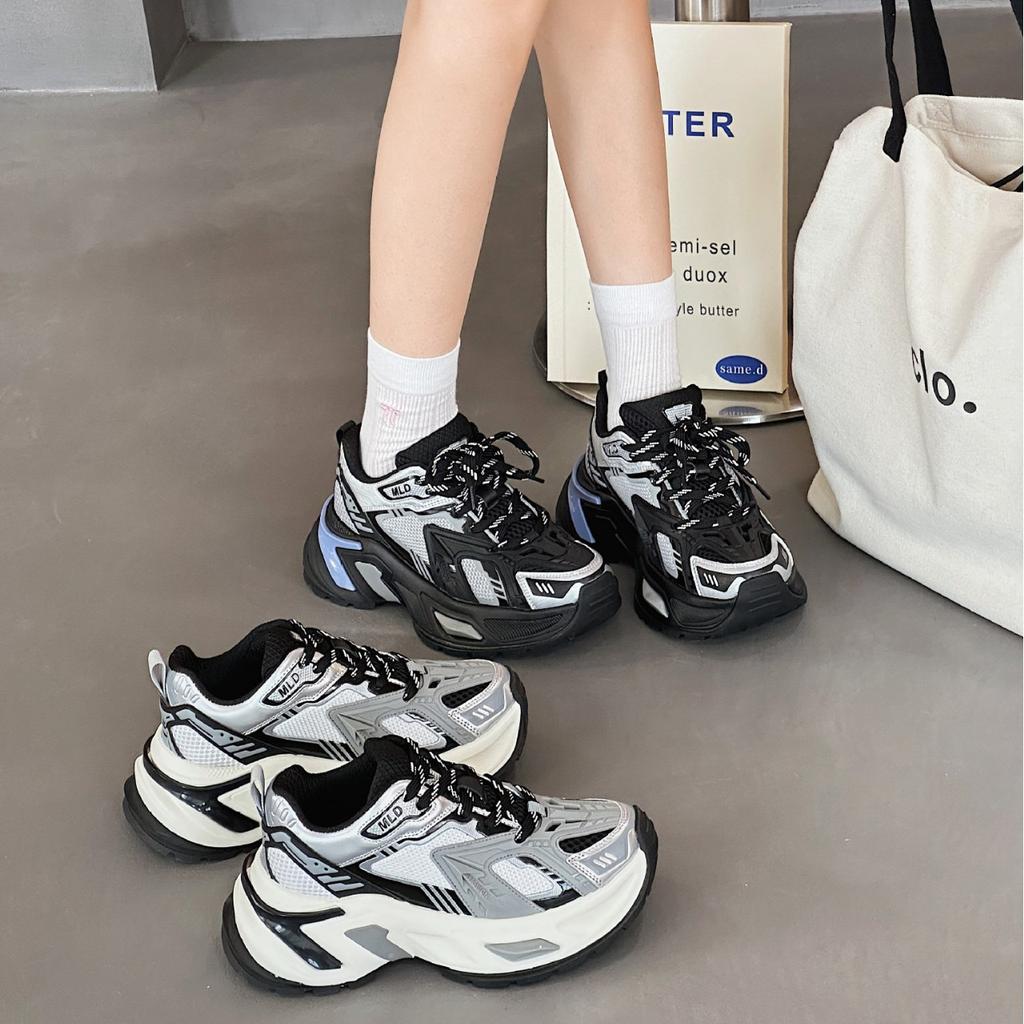 Retro dad shoes women's new couple thick-soled heightening trendy shoes versatile breathable sports casual shoes