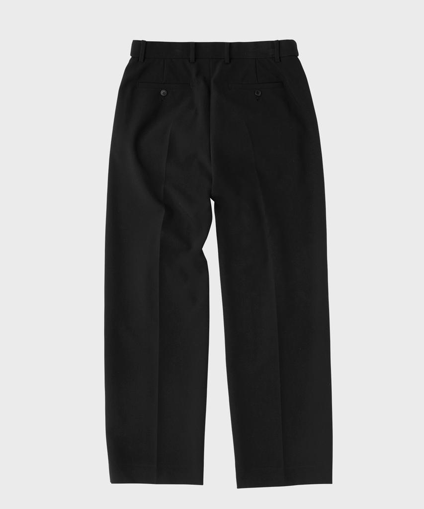 WMC Double-Pleat Wide Slacks_Black