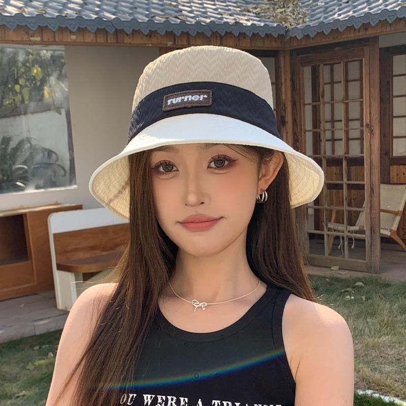 Polyester Sun Protection Cap With Wide Brim For Outdoor Casual Summer Women