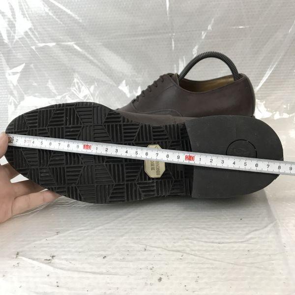 Regal Genuine Leather Straight Tip Closed Lacing Shoes Size 25.0EE Brown Business Dress Shoes(USED)
