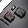 Embossed Eagle PU Leather Retro Wallet for Men, Multi Functional Business, Large Capacity Card Bag, Zero Wallet, Portable