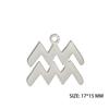 12pcs/lot Stainless Steel Zodiac Charms Horoscope Astrological Sign DIY Pendant for Necklace Bracelet Jewelry Making