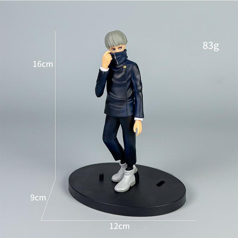4pcs/set Gojo Satoru Anime Jujutsu Kaisen Action Model Itadori Yuji Seated Noodle Stopper Model Toys Dolls Collection Hobbies