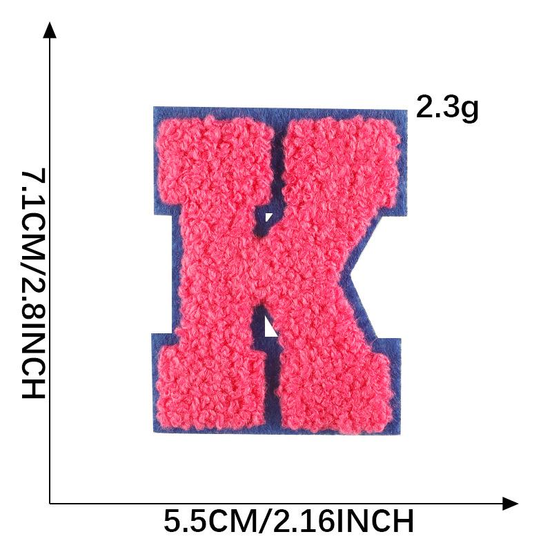Diy Patch Sticker Letter Towel Embroidery Cloth Sticker Multi-Color Cloth Label Clothing Accessories Badge Embroidery Sticker