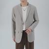 Men's Casual Loose Solid Color Jacket - Korean Style 2023 Spring/Summer Trend