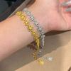French Retro Lace Flower Bracelet Femininity Versatile Niche High-End Garland Point Diamond Jewelry