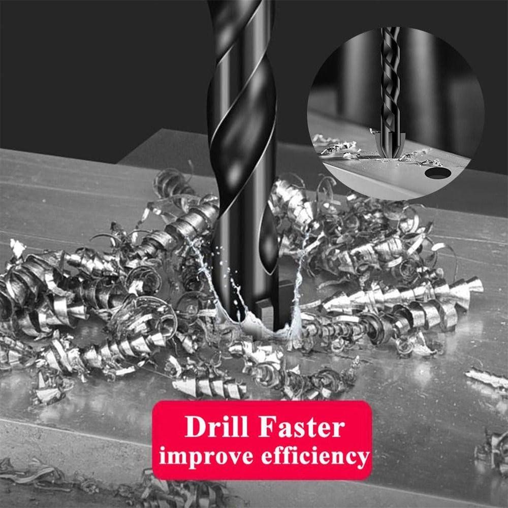 7Pcs Multifunction 4-Edge Cross Drill Bit Set Black Concrete Drill Bit Set Durable Tile Drill Bit