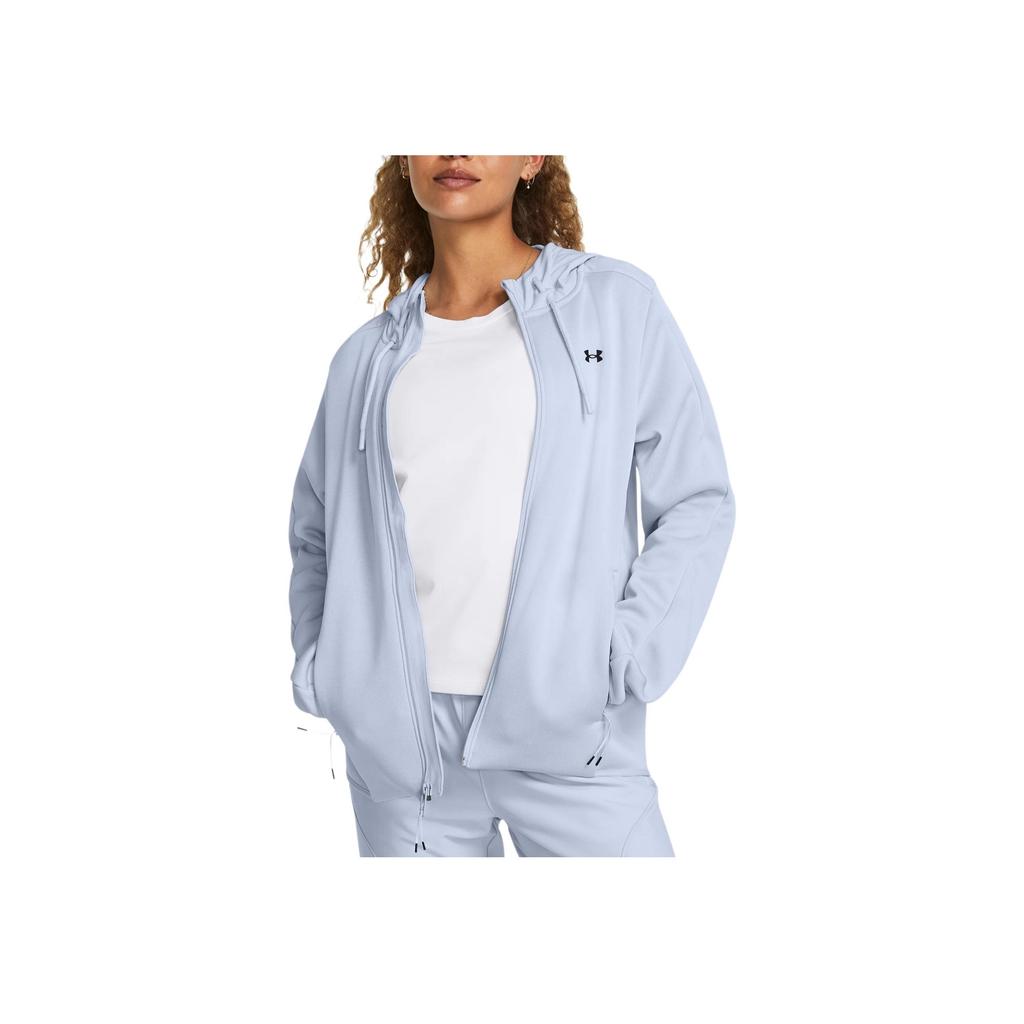 Under Armour Essential Swacket Hooded Soft Comfortable Jacket Women jackets Cloud-Blue 1378850-464
