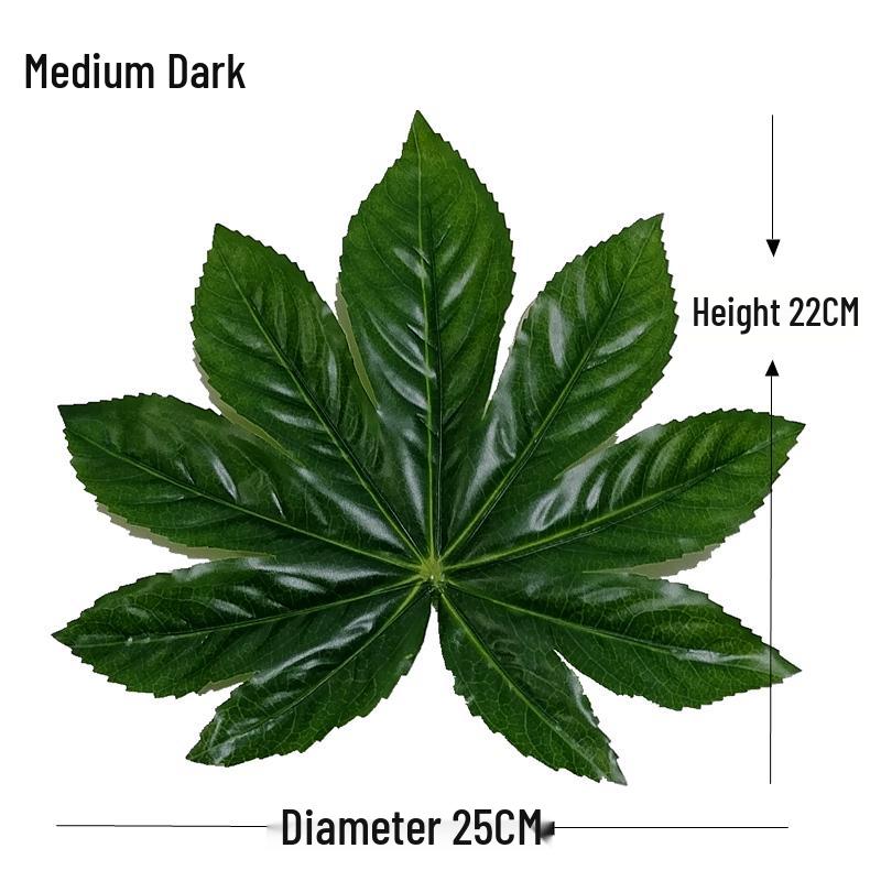 

Fatsia Japonica Leaf Decoration: Artificial Green Leaves for Restaurant Display and Barbecue Decor