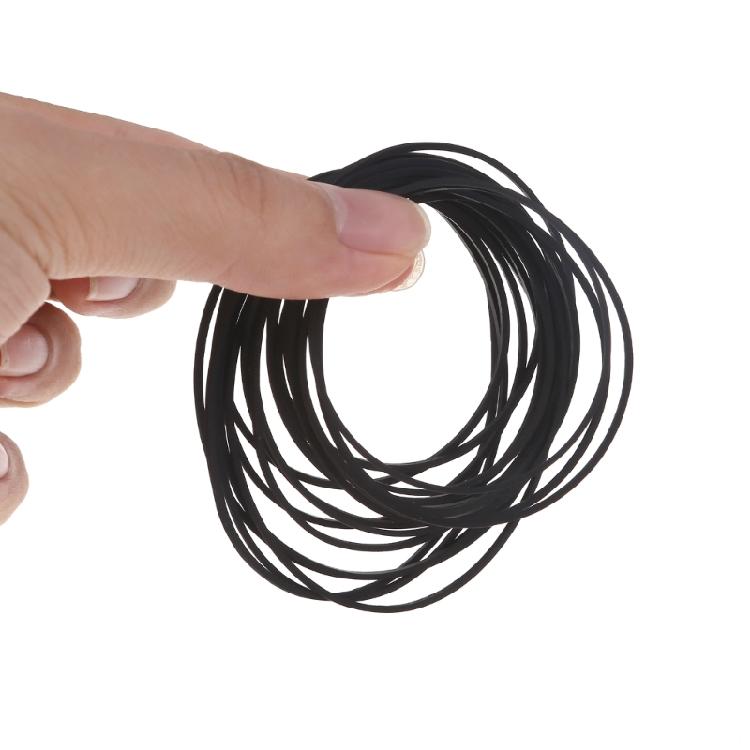 20Pieces 1mm Square Folded Rubber Belts 70-100mm New Assorted Common Belt