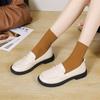 Spring 2025 New Mary Jane Jk Retro Round Head Jk Shoes Loafers Female Student Small Leather Shoes Women's Single Shoes