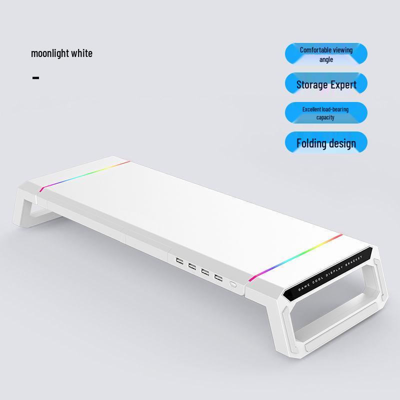 

Multifunctional Monitor Riser Stand with USB Extension & Desktop Storage
