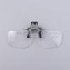 2X Magnification Clip-on Magnifying Glass Detachable Clip on Eyeglass Loupe  Elderly Use