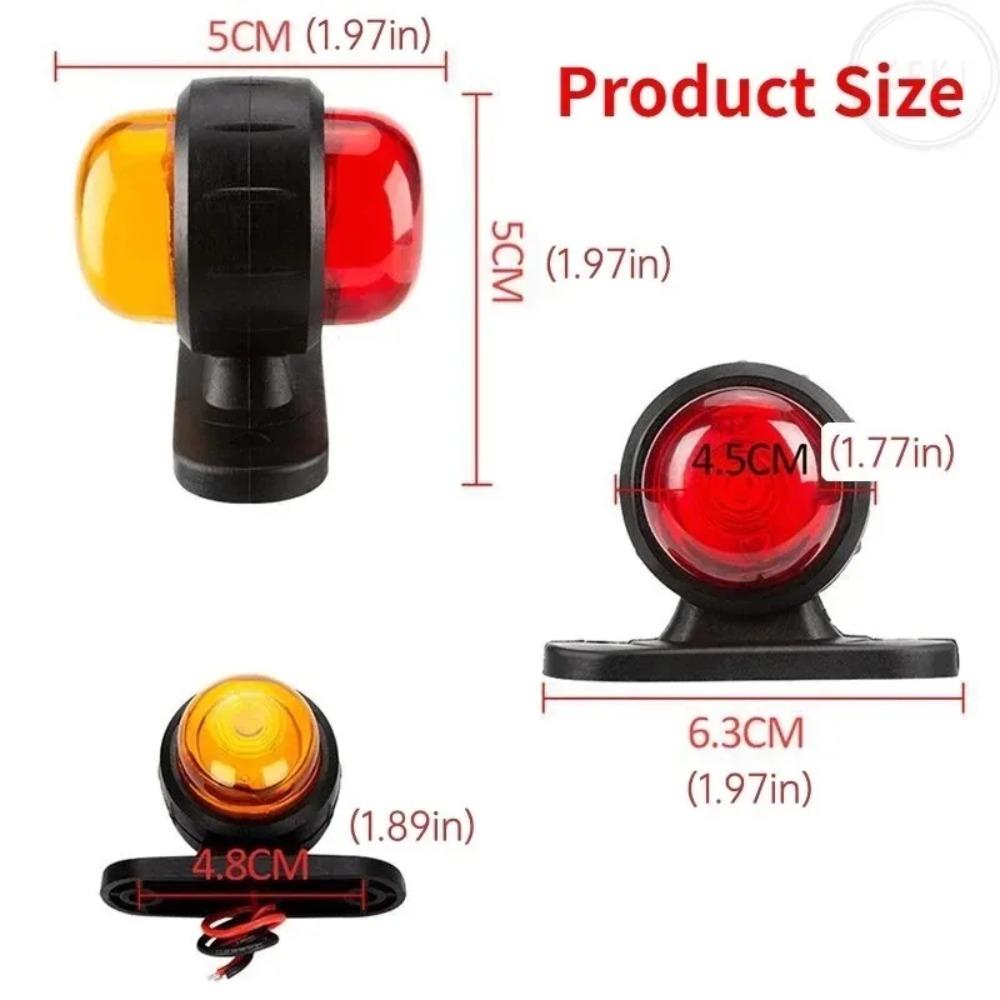 12-24V Mini Universal Warning Light Side Marker Lights for Truck Double Side Lighting Indicator Lamp Clearance Lights 2025