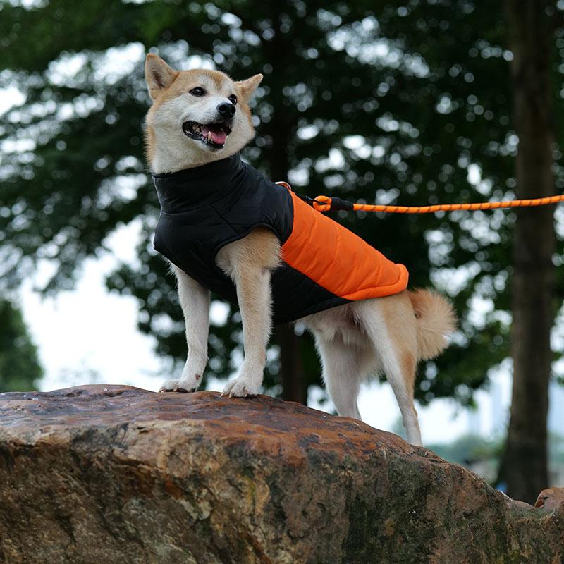 Waterproof Dog Clothes Winter Pet Warm Vest Jacket Padded Vest For Medium and Large Dogs Shiba Inu Warm Jacket Labrador Vest