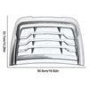 Carbon Fiber Look Plastic Car Hood Vent Scoop Cover Air Intake Grille Inlet Trim
