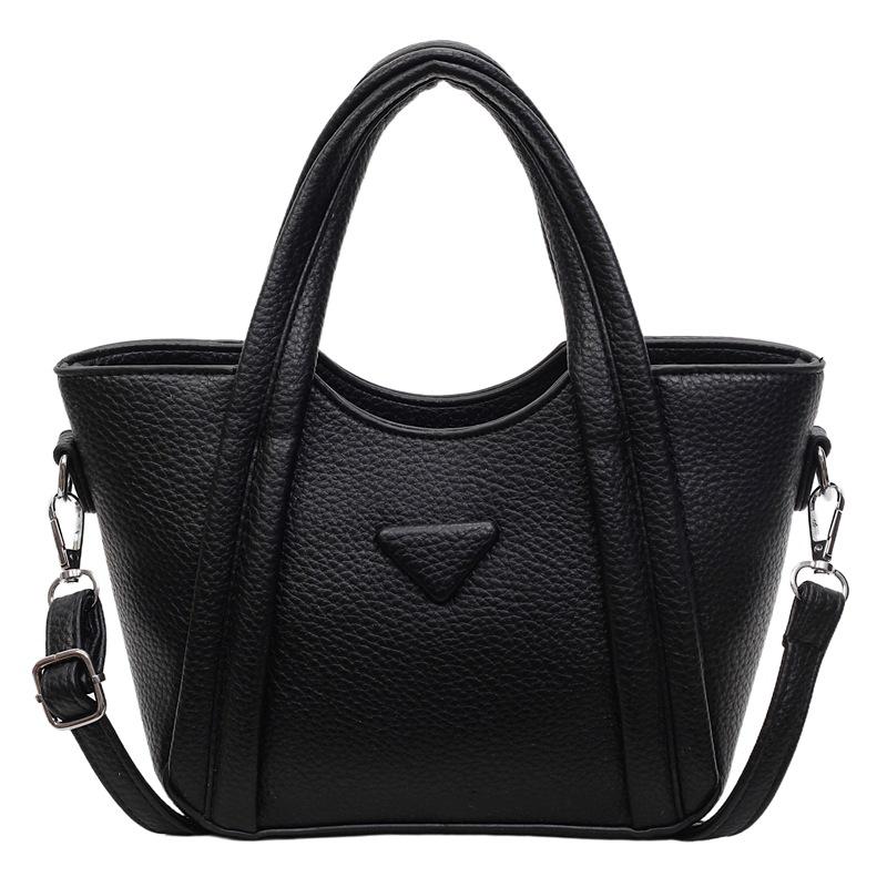 New simple and fashionable portable bucket bag female texture casual messenger bag shoulder tote bag