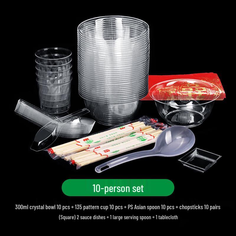 Jinyuan Disposable Plastic Tableware Set