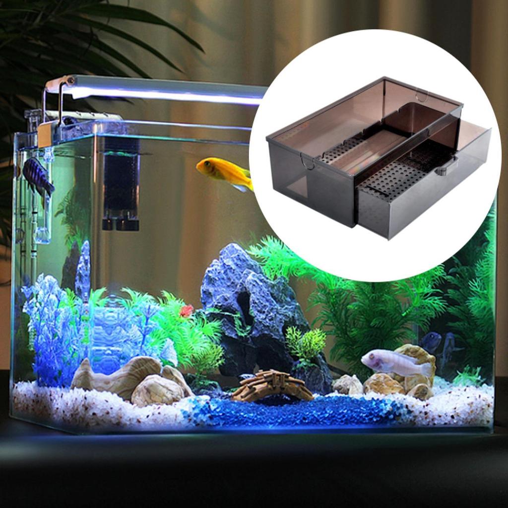 Akvarium Externfilter Dropplåda DIY Vattenflöde Tyst Vattenfall Låda Bricka Överflöde