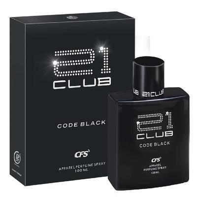 CFS 21 Club Code Black Eau De Parfum Långvarig Unisex EDP 100ml