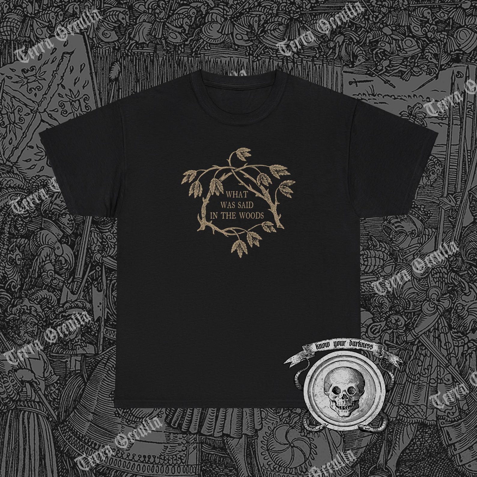 What Was Said In The Woods Shirt, Dark Forest, Dark Academia M