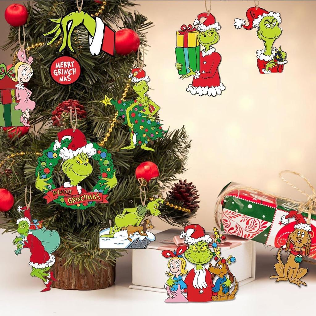 36pcs Christmas Tree Ornaments Decorations - Xmas Hanging Ornaments Decorative, Merchandise Gift Ideas Holiday Decor Indoors Home House Decorations