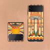 Boho Hippy Mushroom Sunrise Phone Case For Samsung Z Flip 6 7 5G Galaxy Z Flip 5 4 3 5G Cases Shockproof Hard Cover TPU