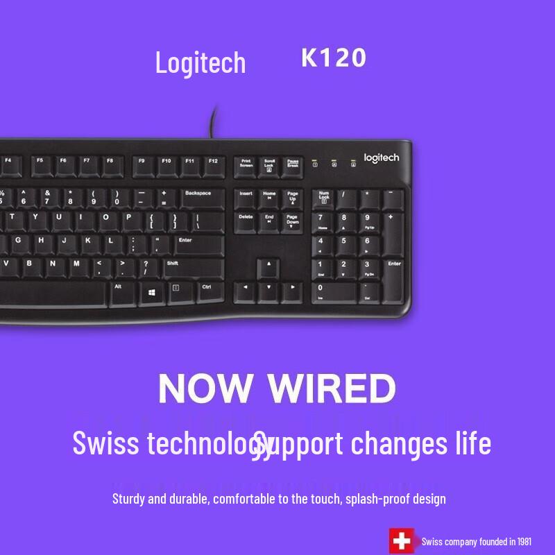 Logitech K120 Wired Full-Size Business Keyboard