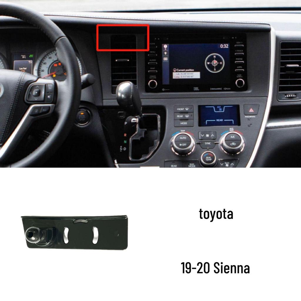 Car Phone Holder for Toyota 6th Gen Camry, Corolla, Highlander - Clip Base Accessory
