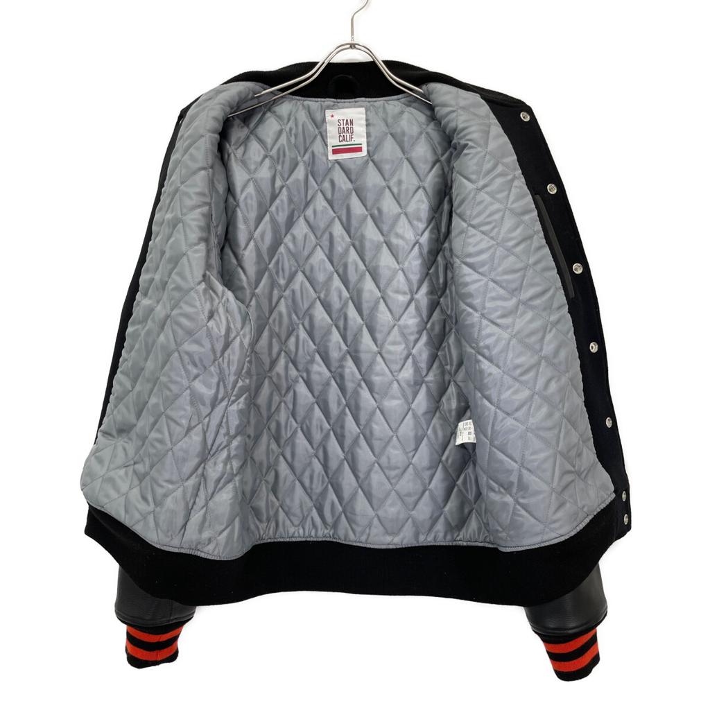 STANDARD CALIFORNIA 21AW Black x Orange SD Versity Jacket Jacket L Black/OrangeUsed