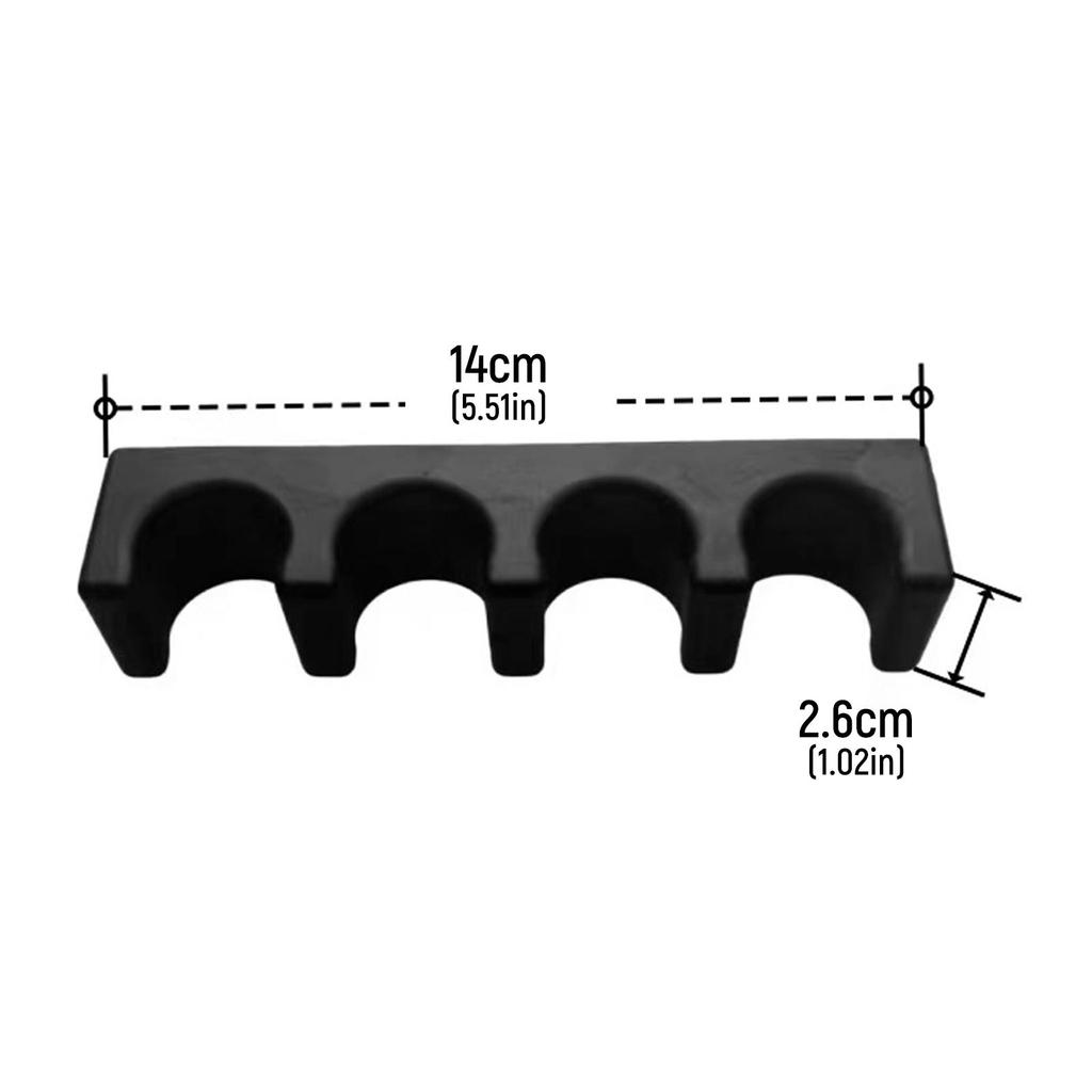 Pool Cue Holder for Table Practical Durable Weighted Cue Rest Snooker Cue Rack for Community Center Billiards Club Game Room