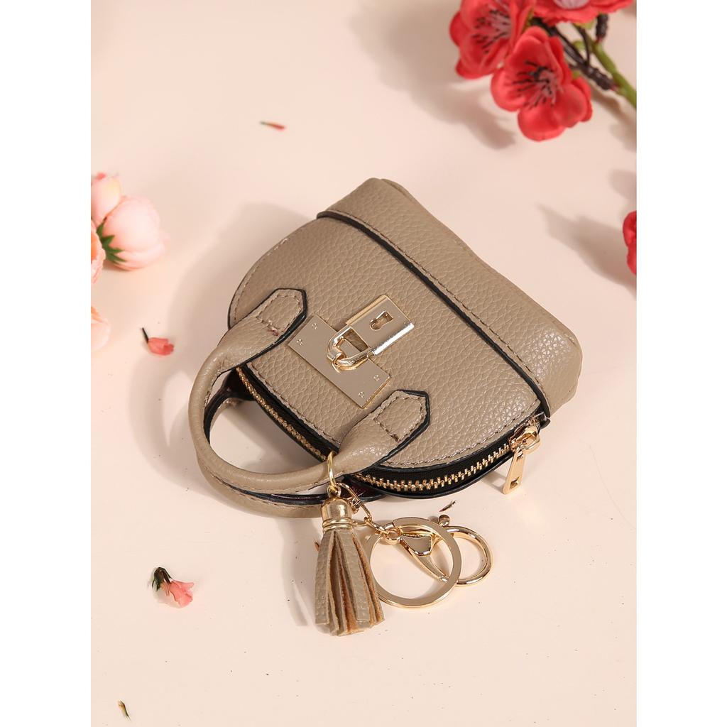 New Mini Change Bag Women's Creative Coin Bag Keychain Bag Japanese and Korean Version Mini Simple and Cute Small Change Bag