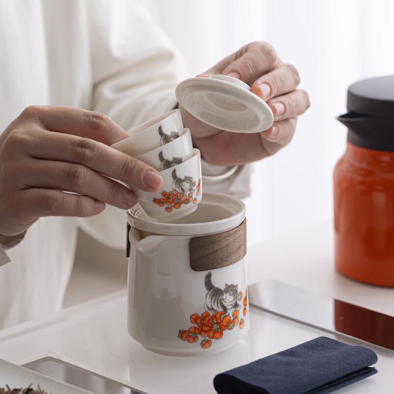 Fortune & Fullness Ceramic Tea Set