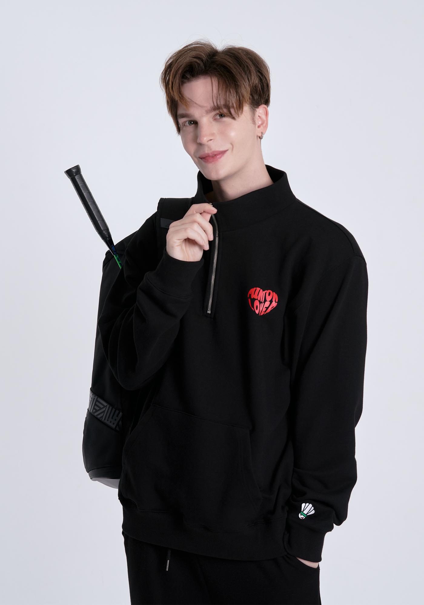 Mestari Badminton Lover Half Zip-Up Cz1204 Black L