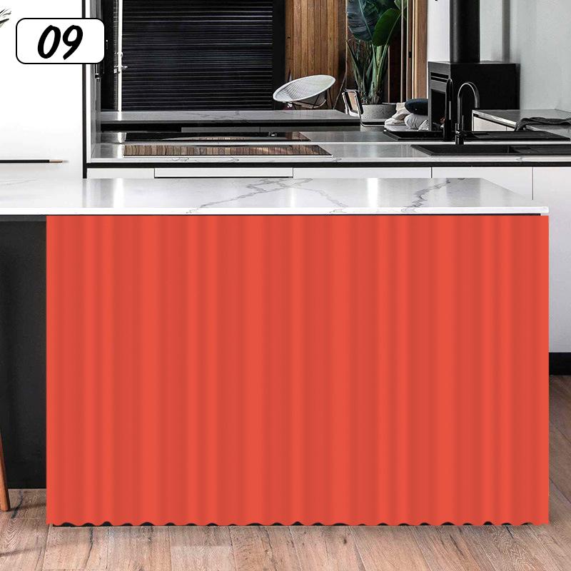 Ensfarvet skapgardin Kjøkkenhyllegardiner Dekorative skapdørgardiner Vindusgardin Skapdørbeskyttelse Hjemmedekor