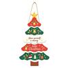 Cartoon Christmas Tree Door Sign Paper Door Hanging Ornament Xmas Hanging Flag  Retailers