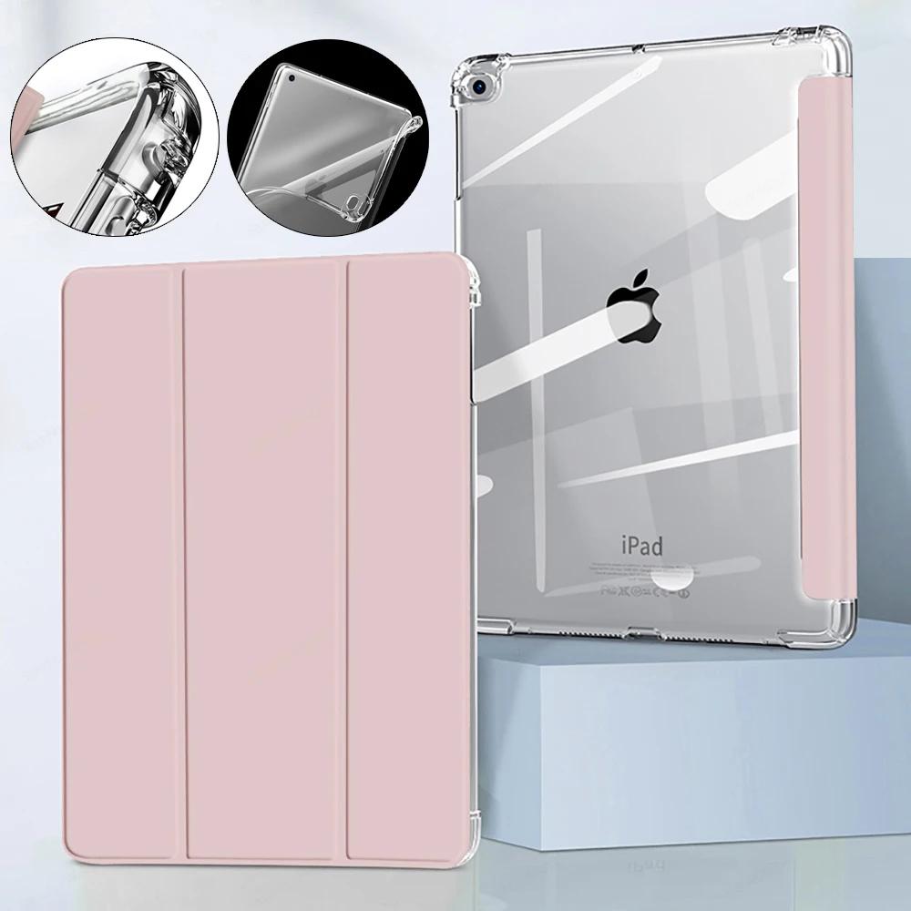Voor iPad A16 Hoes 2025 Magnetische Drievoudige Standaard Transparante Cover met Potlood voor iPad 11e Generatie A3355A3356 Tablethoes 11"