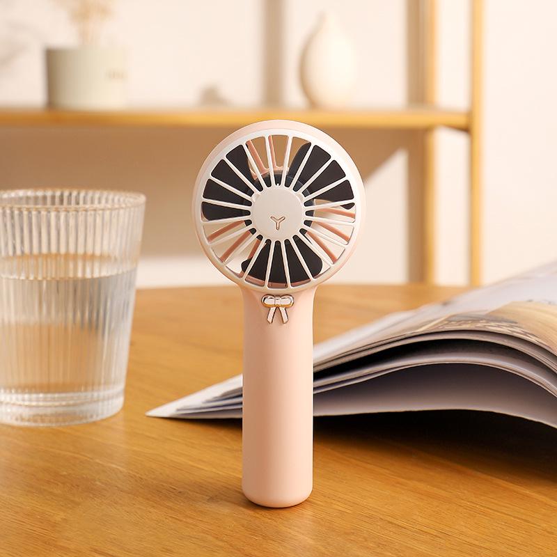 Mini Handheld 3-Speed USB Rechargeable Turbo Fan - Portable, Powerful Outdoor Small Fan 136mm Rechargeable