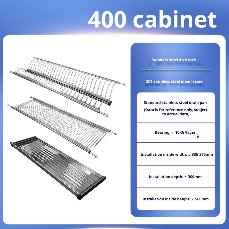 Kitchen Dish Drying Rack Stainless Steel Dish Drying Rack Storage Holders with Utensil Drainer Cabinet Tray Organizer Basket 10140₽