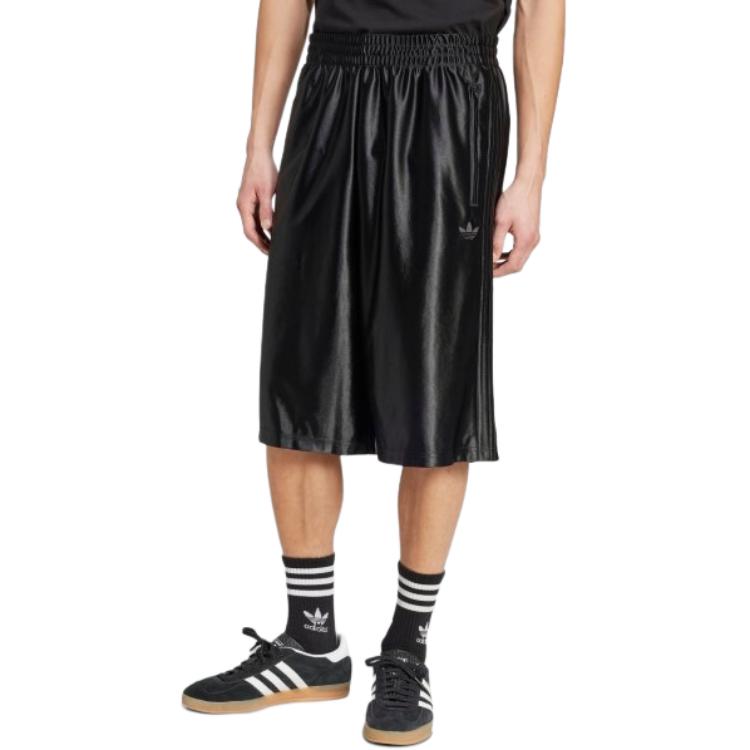 adidas Originals Firebird SS25 Adicolor Métallique Simple Confortable Mode Polyvalent Cinq Points Short Décontracté Shorts Unisexe JW5962